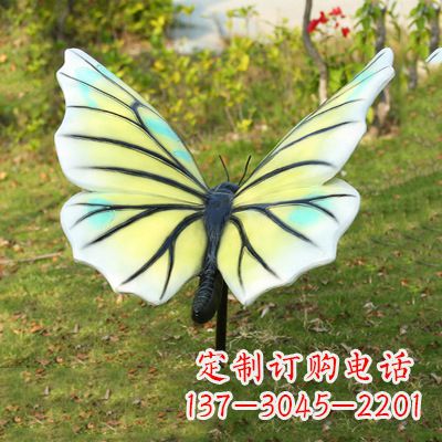 福建色彩丰富的仿真蝴蝶雕塑