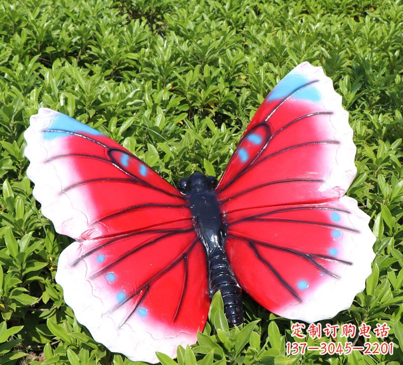 福建蝴蝶彩绘动物雕塑