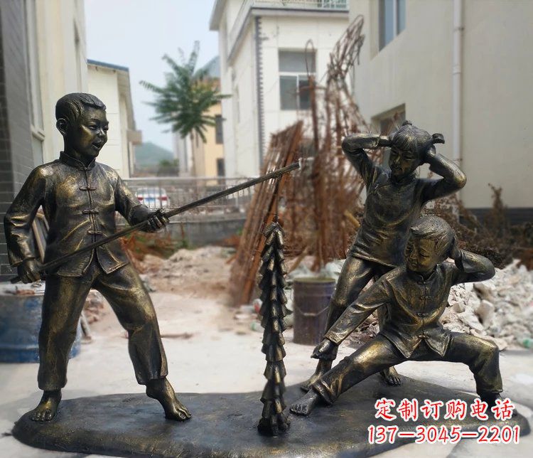 福建精美儿童铜雕,为孩子们带来欢乐