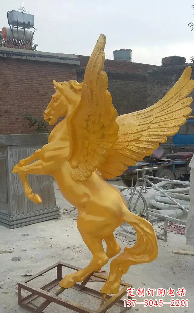 福建飞马玻璃钢仿铜动物雕塑