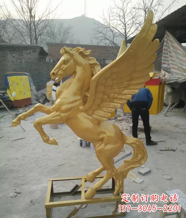 福建飞马动物铜雕,精美细腻