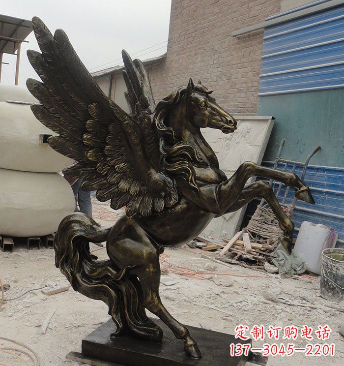 福建飞马动物铜雕 (3)