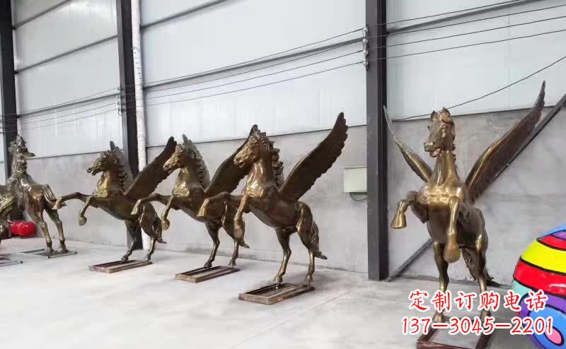 福建精美绝伦的飞马铜雕