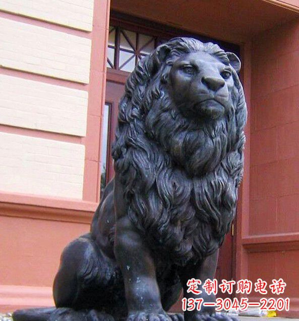 福建非洲狮子铜雕塑精美雕刻,精美绝伦