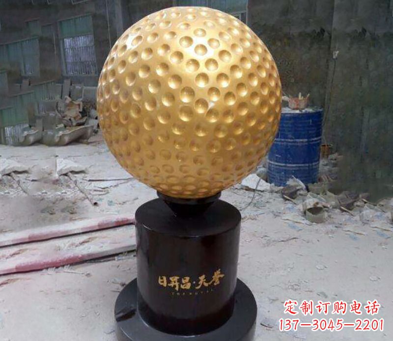 福建精致高尔夫球铜雕