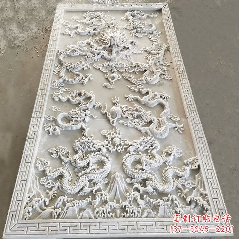 福建九龙壁装饰高浮雕雕塑