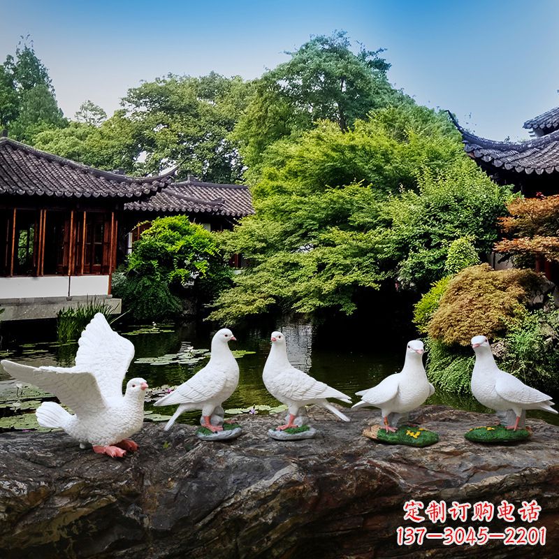 福建鸽子的雕塑