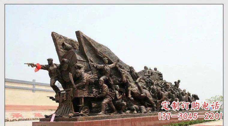 福建纪念革命战士铜雕