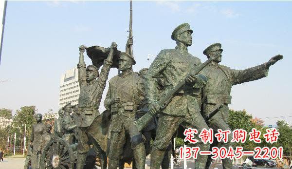 福建纪念革命先烈的战士雕塑