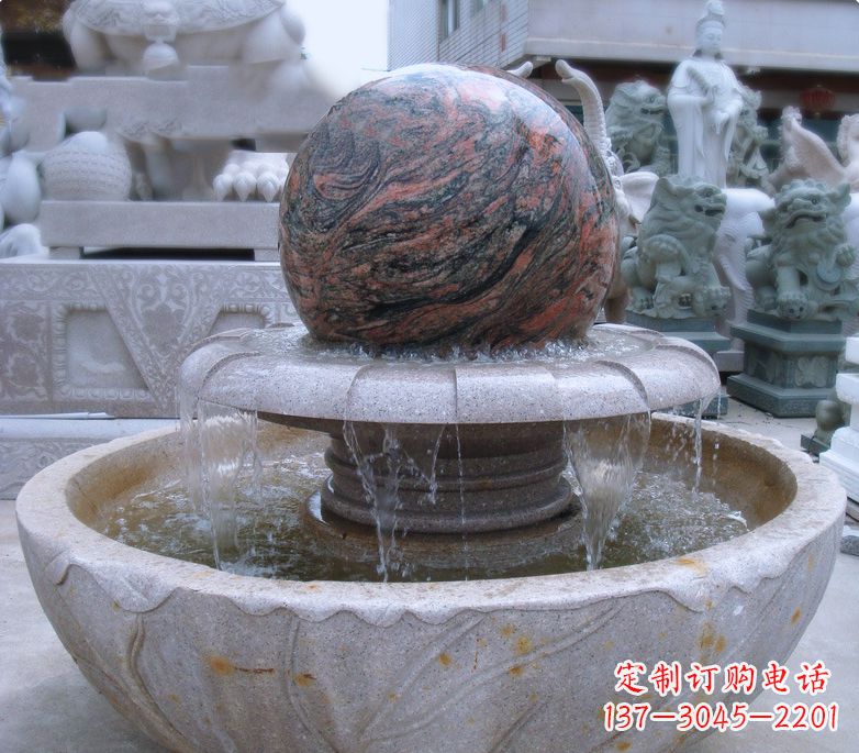 福建个性的喷泉石雕