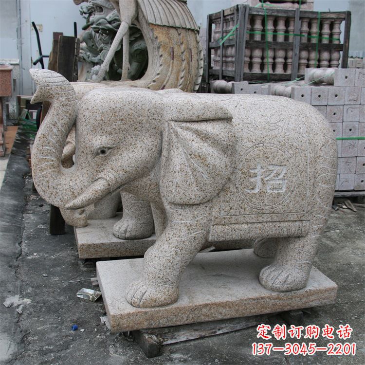 福建唯美大象雕塑