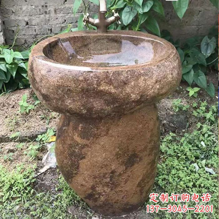 福建精美手雕石花盆，传承古典品位