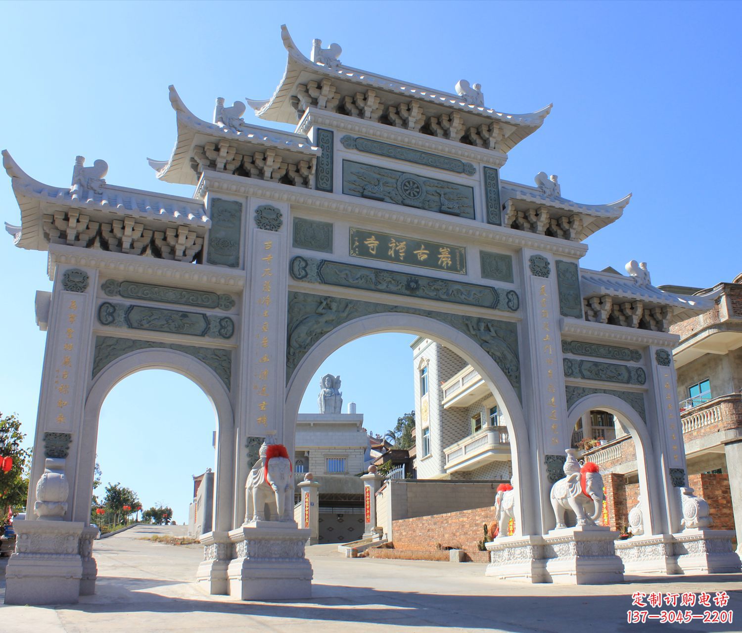 福建个性石雕牌坊楼—唯美精致的装饰品
