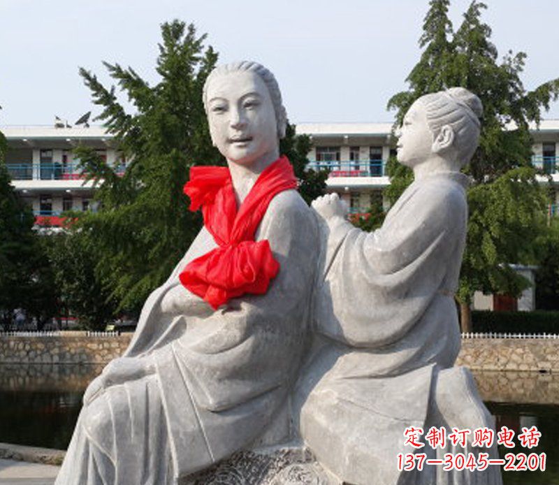 福建爱与温柔——领雕”母亲”石雕景观装饰