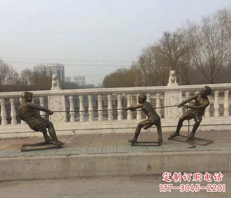 福建中领雕塑 | 铜雕像,营造欢乐的童年回忆