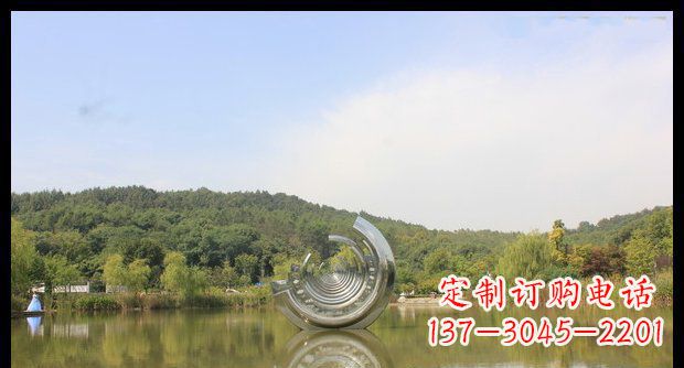 福建不锈钢圆环景观雕塑