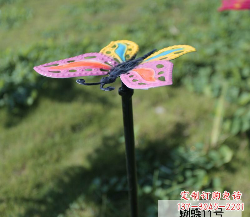 福建个性化不锈钢彩色蝴蝶雕塑