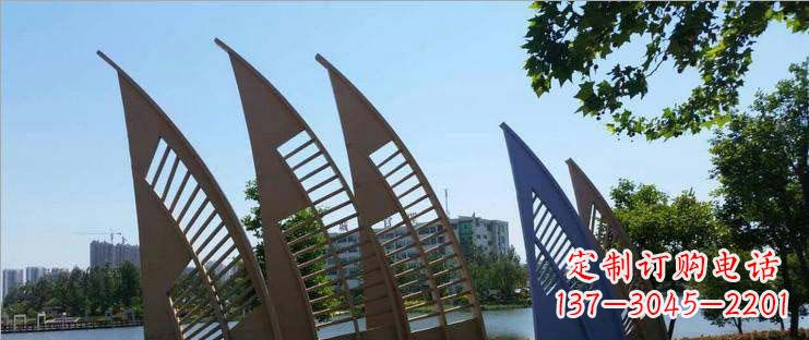 福建不锈钢船帆雕塑