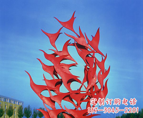 福建立体不锈钢大雁雕塑