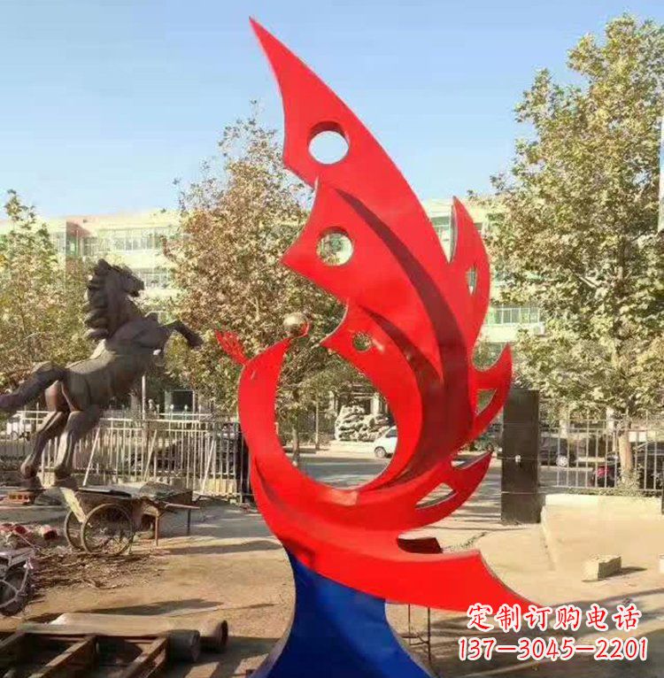福建艺术精美的不锈钢凤凰雕塑