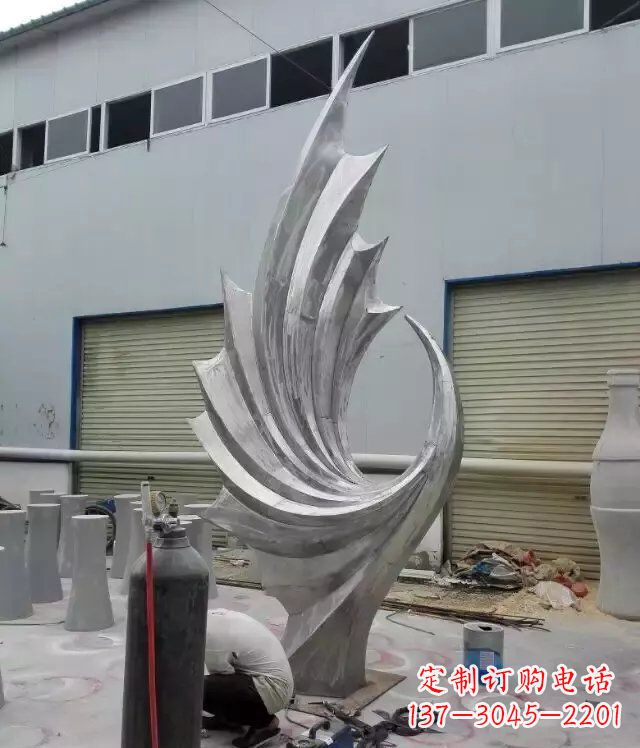 福建 不锈钢凤凰抽象雕塑