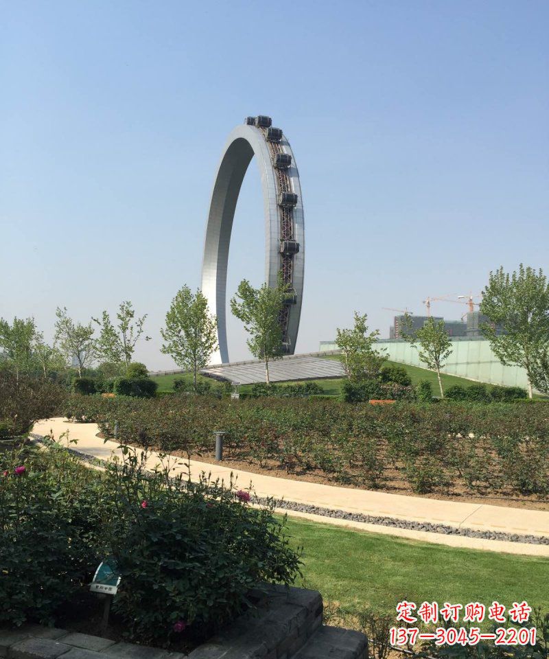 福建精美摩天轮不锈钢抽象雕塑