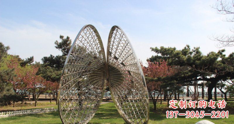 福建做工细腻的不锈钢抽象雕刻扇贝雕塑