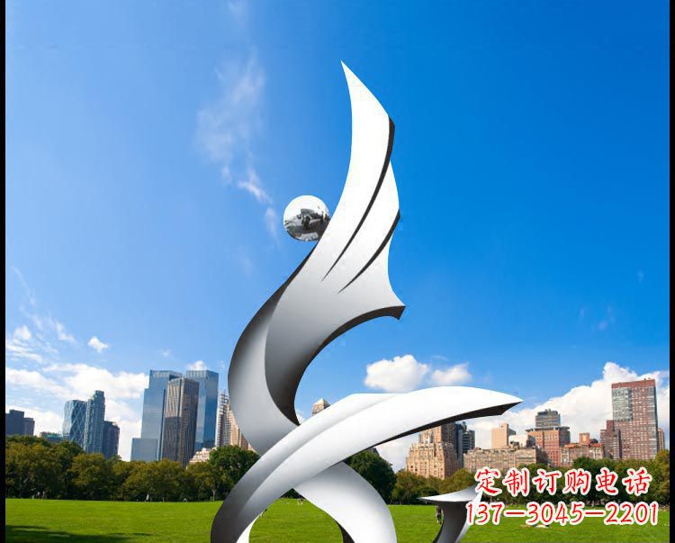 福建优雅贵族不锈钢凤凰雕塑