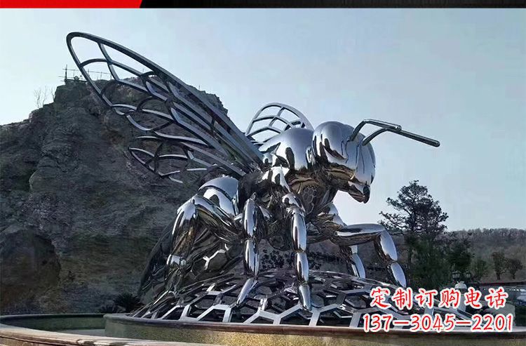 福建优雅活泼的不锈钢大型蚂蚁雕塑