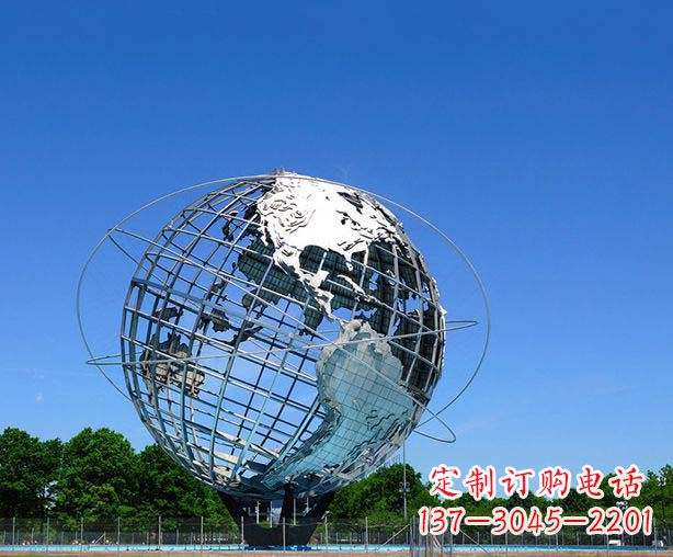 福建不锈钢地球仪摆件雕塑