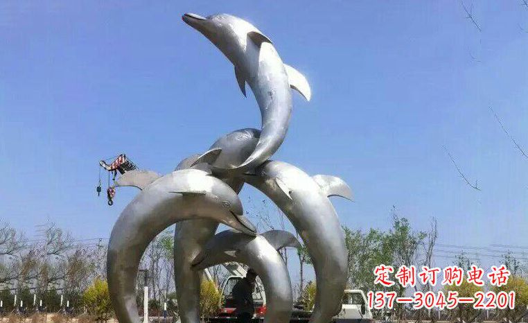 福建品质精美的不锈钢海豚雕塑