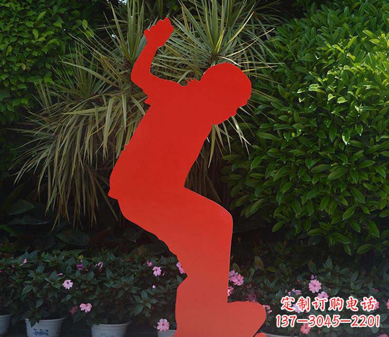 福建不锈钢男孩滑板雕塑