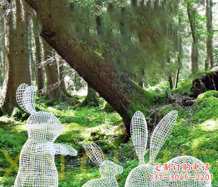 福建精美兔子雕塑,点缀你的公园