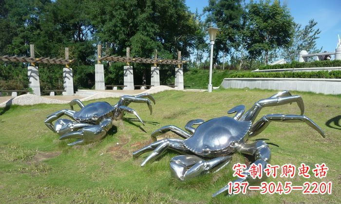 福建产品名称精美铸造不锈钢螃蟹雕塑