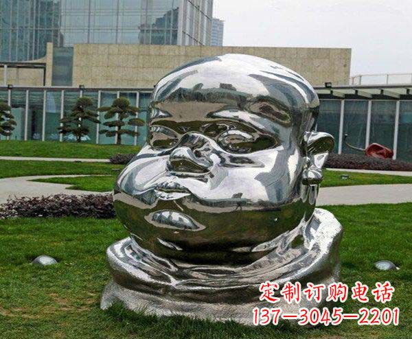 福建儿童不锈钢头像雕塑
