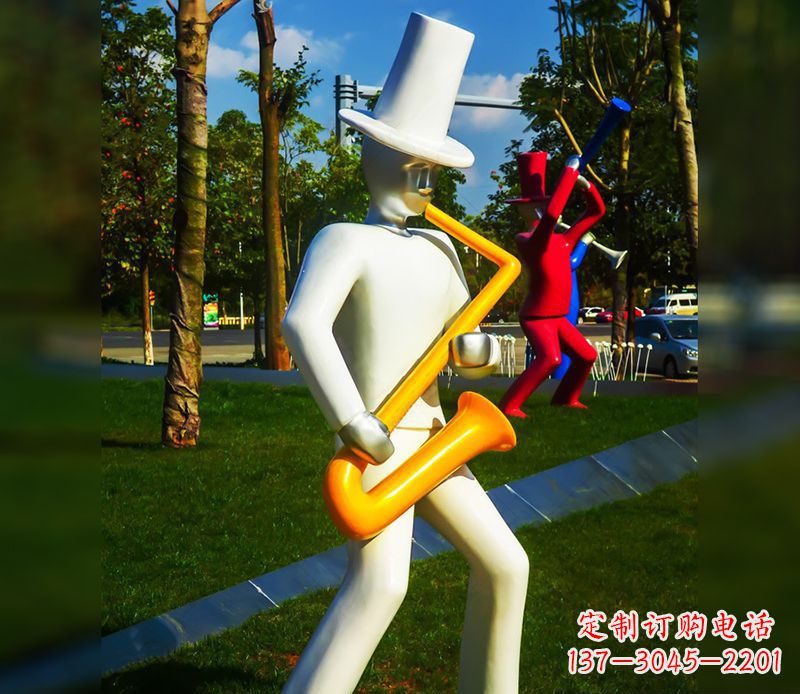 福建精美的萨克斯不锈钢雕塑