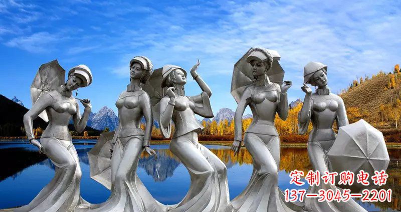 福建现代少女雕塑