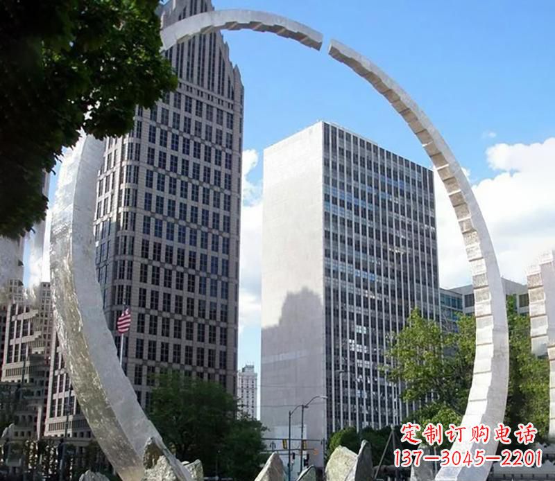 福建金属圆环景观雕塑