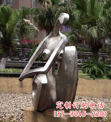 福建现代艺术风格的不锈钢女人雕塑