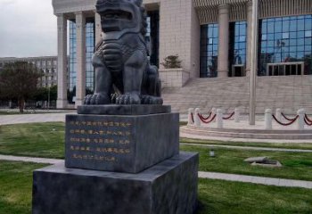 福建法院神兽獬豸雕塑--正大光明庇护激励雕塑