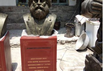 福建欣赏历史，珍藏马克思头像雕塑