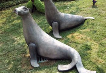 福建精美玻璃钢海豹雕塑