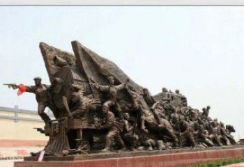 福建纪念革命战士铜雕