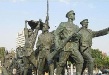 福建纪念革命先烈的战士雕塑