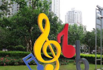 福建不锈钢音符雕塑-引领您的心情旋律