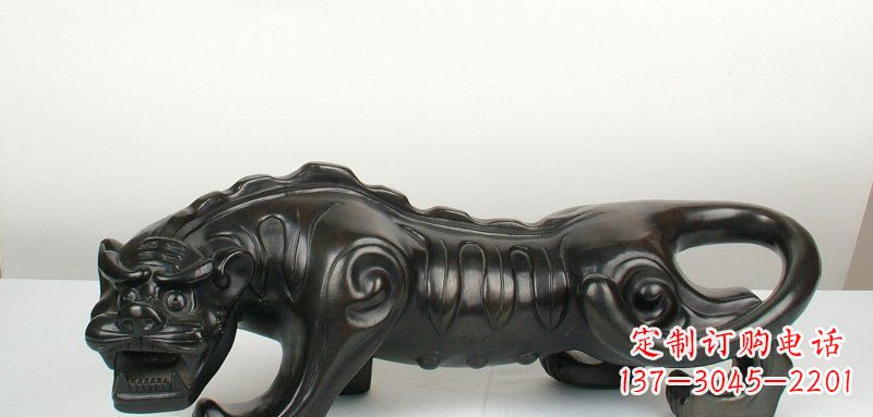 福建公园抽象老虎动物雕塑