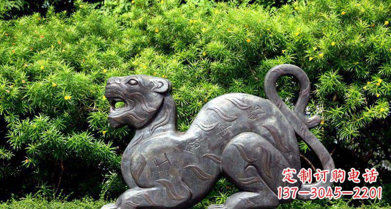 福建华丽雕塑,大型老虎铜雕