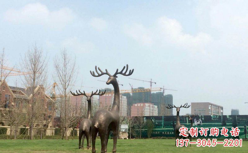 福建唯美梅花鹿铜雕