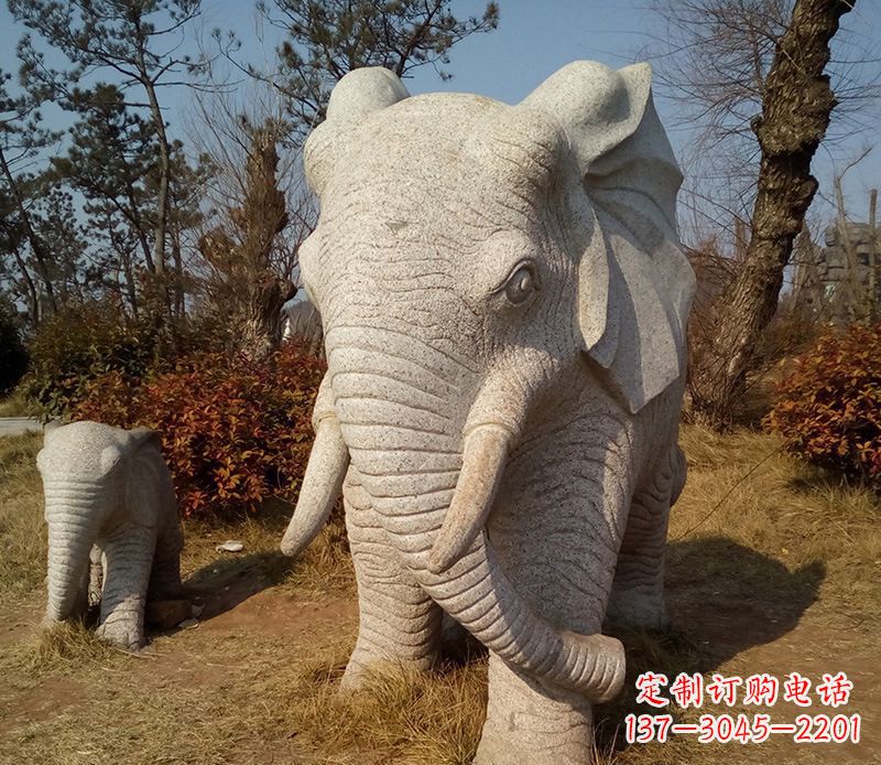 福建精美大象雕塑