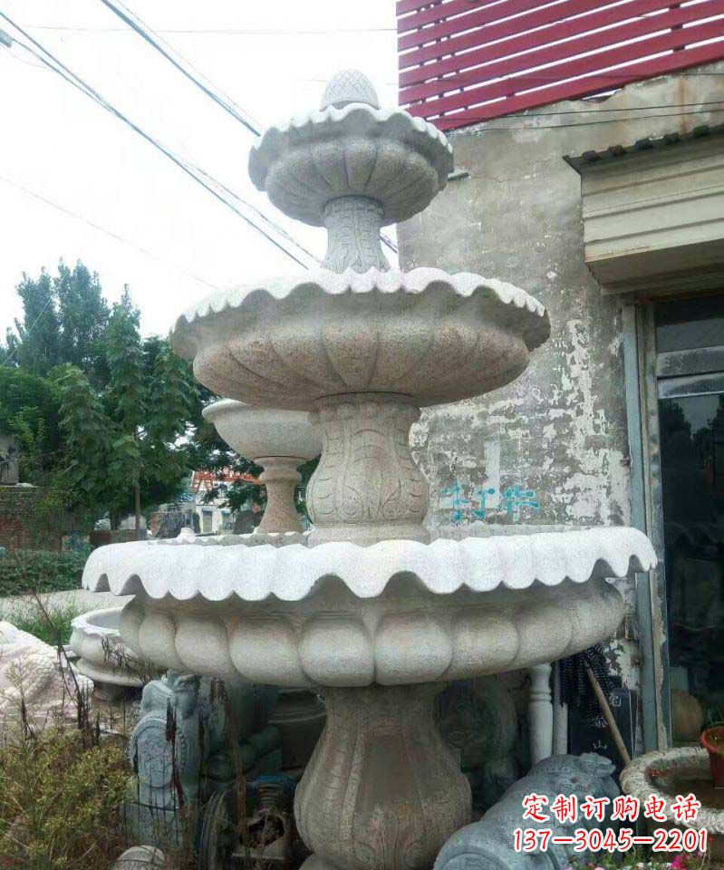 福建高贵典雅的公园喷泉雕塑